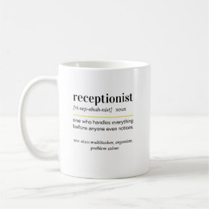 Mug Cadeau Définition d'Agent d'Accueil Drôle