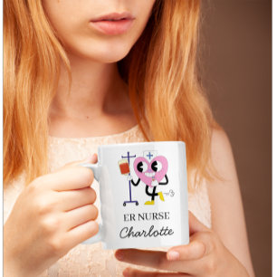 Mug Cadeau d'infirmière de salle d'urgence Infirmière