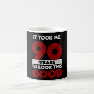 Mug Cadeau drôle d'anniversaire 90 ans vieux de 90 ans