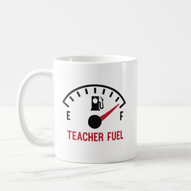 Mug Cadeau drôle d'Apple de carburant de professeur (Gauche)
