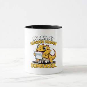 Mug Cadeau drôle de dragon barbu pour amateur de repti