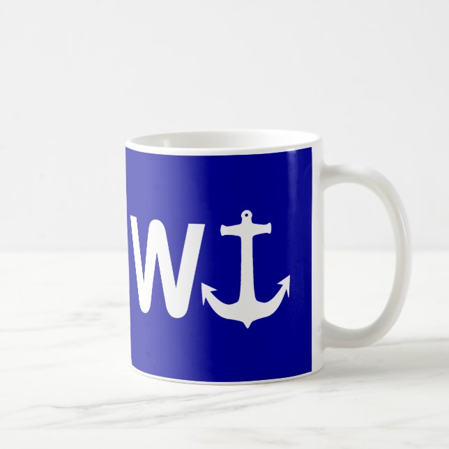 Mug Cadeau drôle de plaisanterie de Wanchor d'Ancre de (Droite)