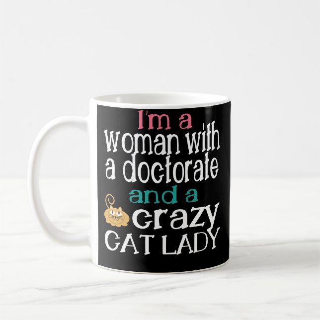 Mug Cadeau drôle d'obtention du diplôme de doctorat (Gauche)