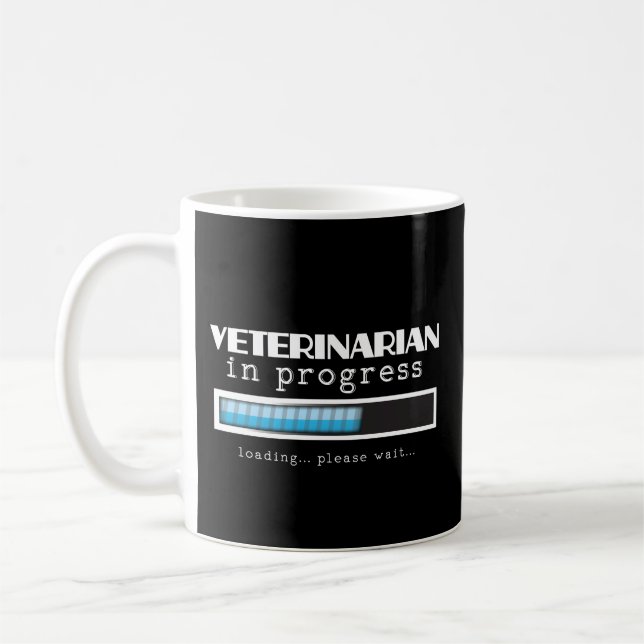 Mug Cadeau drôle d'obtention du diplôme de vétérinaire (Gauche)