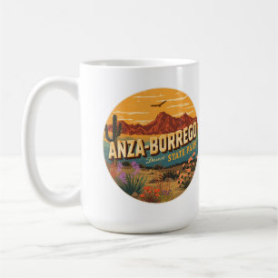 Mug Cadeau du désert du parc d'État d'Anza Borrego vin