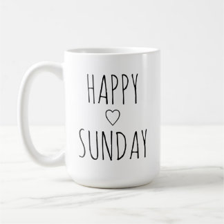 Mug Cadeau élégant et charmant 'Joyeux dimanche'