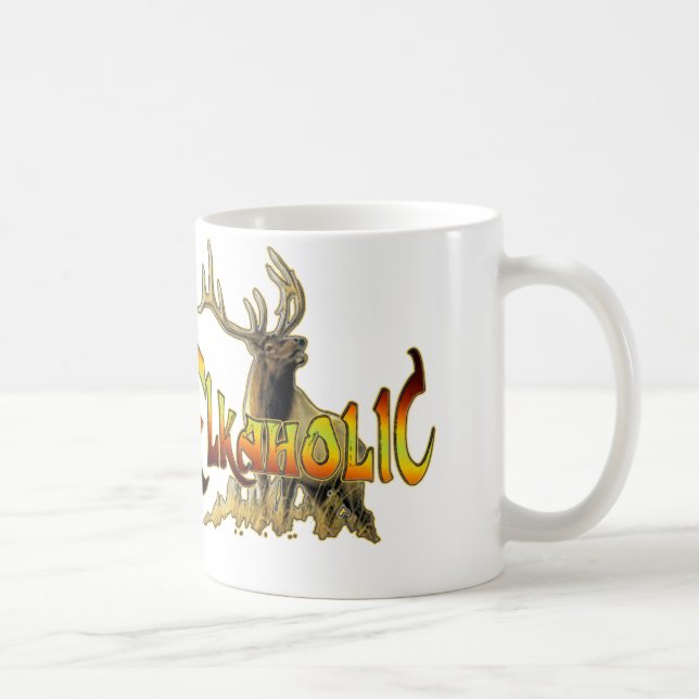 Mug cadeau elkaholic d'élans (Droite)