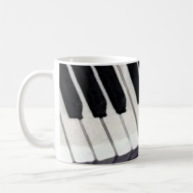 Mug Cadeau enseignant de piano (Gauche)