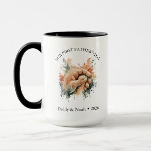 Mug Cadeau esthétique aquarelle boho pour la première