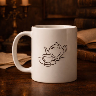 Mug Cadeau esthétique Régence vintage pour introverti