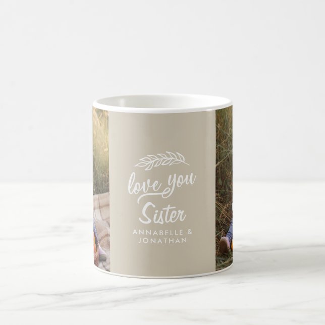 Mug cadeau famille photo petit enfant simple (Centre)