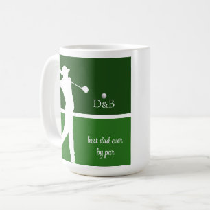 Mug cadeau fête des pères golf, meilleur papa du monde