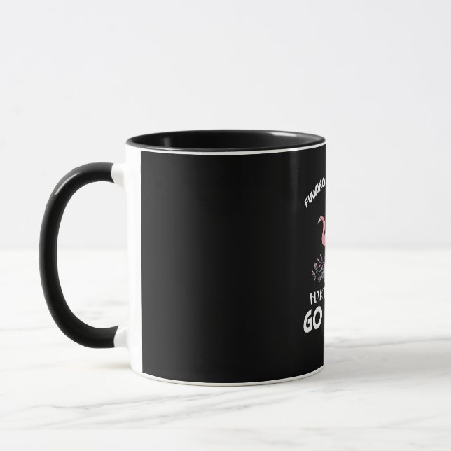 Mug Cadeau Flamant rose | Flamant rose Et Café (Gauche)