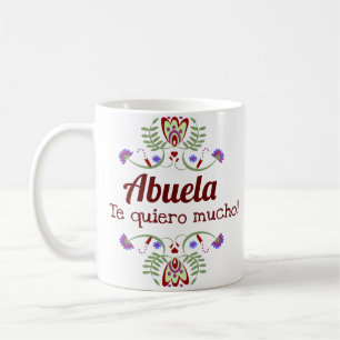 Mug Cadeau Floral Grands-Parents Mexicains