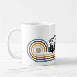 Mug Cadeau graphique de montagnes