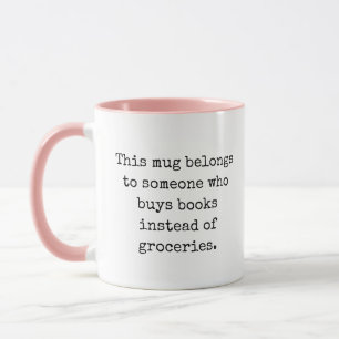 Mug Cadeau Littéraire Humour de Lecture Citation Drôle
