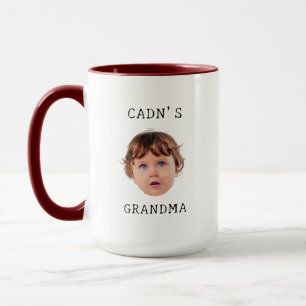 Mug Cadeau moderne personnalisé visage bébé cadeau pou