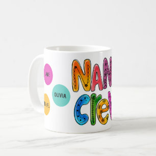 Mug Cadeau Nana's Crew Grandchildren Custom Names