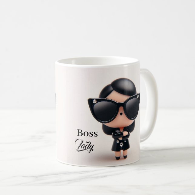 Mug / Cadeau parfait / Mug de la chef personnalisé (Devant droit)