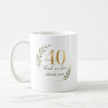 Cadeau personnalisé 40 choses que nous aimons chez