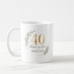 Mug Cadeau personnalisé 40 choses que nous aimons chez