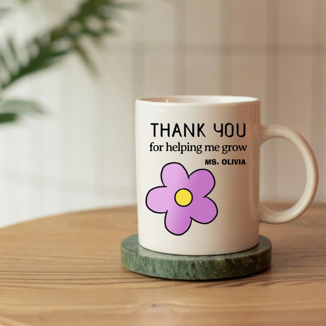 Mug Cadeau personnalisé Appréciation de l'enseignant N (Créateur téléchargé)