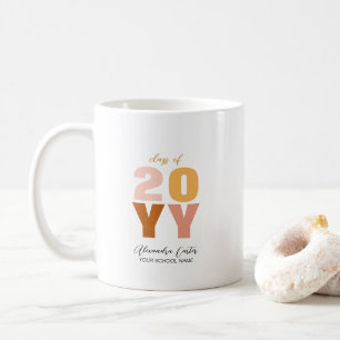 Mug Cadeau personnalisé d'année de remise de diplôme c