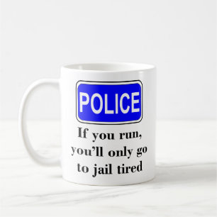 Mug Cadeau personnalisé d'application de la loi polici