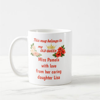 Mug Cadeau personnalisé de la fête des mères pour ma v