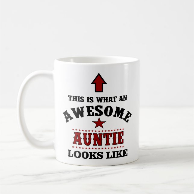 Mug Cadeau personnalisé de la tante (Gauche)