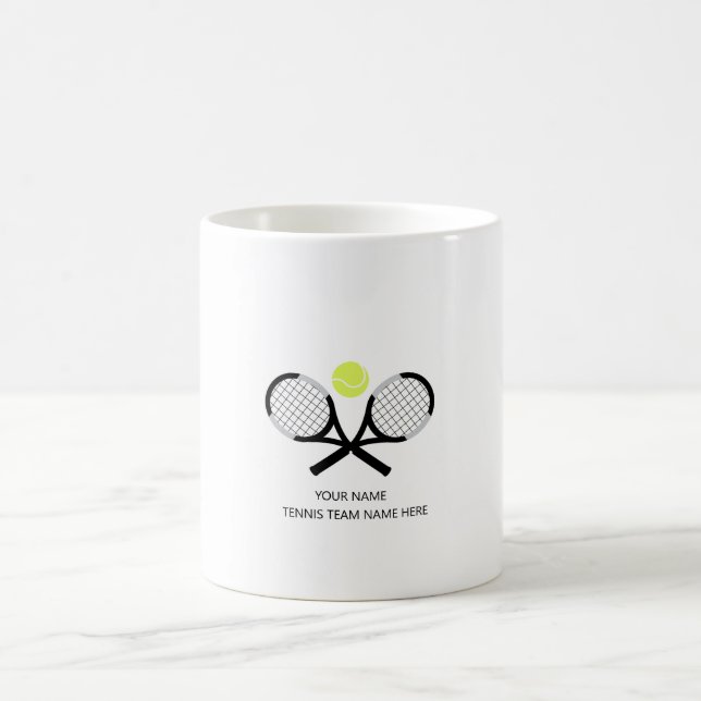 Mug Cadeau personnalisé de l'équipe de tennis (Centre)