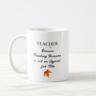 Mug Cadeau personnalisé de Thanksgiving pour un enseig
