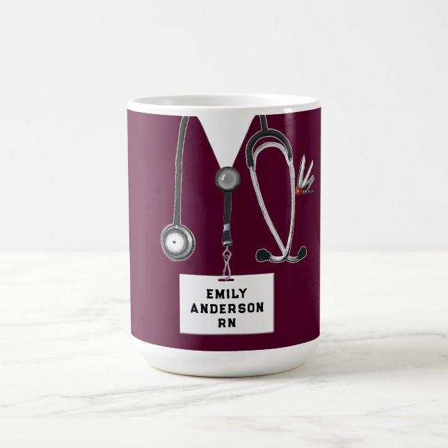Mug Cadeau personnalisé d'infirmière (Centre)