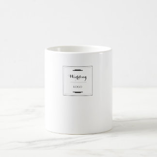 Mug Cadeau Personnalisé Élégant de Mariage Moderne sur