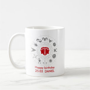 Mug Cadeau personnalisé Gemini Zodiac