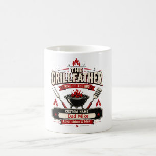 Mug Cadeau personnalisé Grillfather BBQ Papa nom