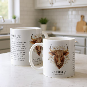 Mug Cadeau personnalisé Horoscope Signe du zodiaque Ta