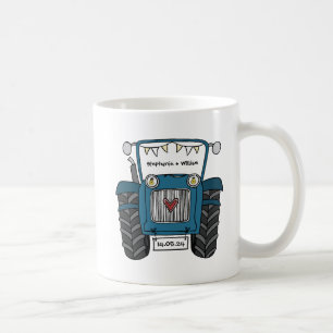 Mug Cadeau personnalisé Mariage campagnard tracteur bl