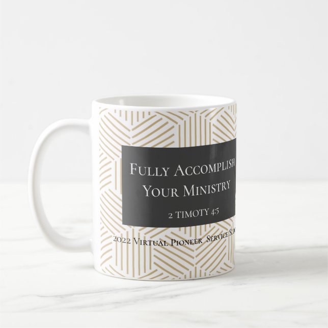 Mug Cadeau personnalisé pour 2022 frères pionniers JW (Gauche)