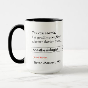 Mug Cadeau personnalisé pour anesthésiste