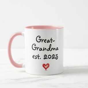 Mug Cadeau personnalisé pour arrière-grand-mère, année