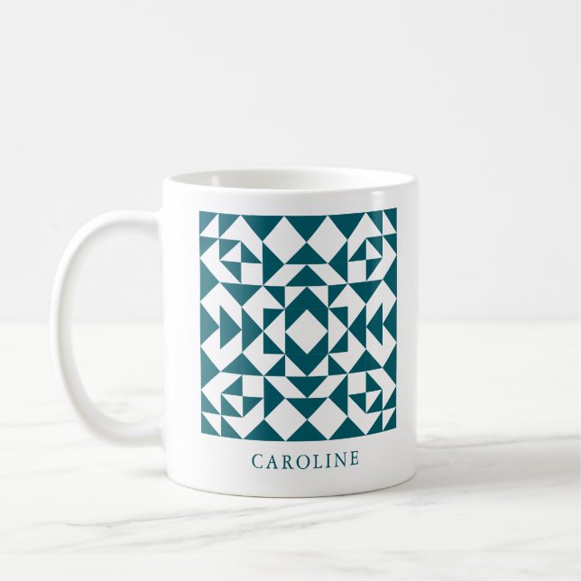 Mug Cadeau personnalisé pour bloc de courtepointes Tur (Gauche)