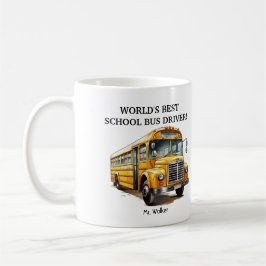 Mug Cadeau personnalisé pour chauffeur de bus scolaire
