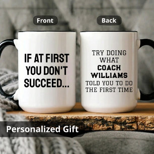 Mug Cadeau personnalisé pour entraîneur de football, M