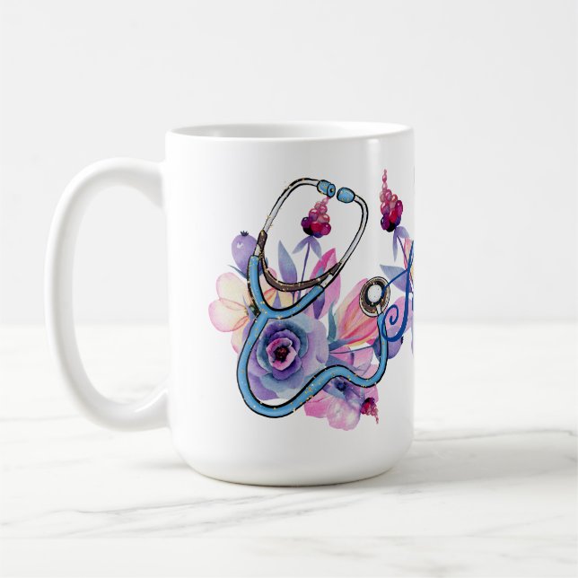 Mug Cadeau personnalisé pour infirmière (Gauche)