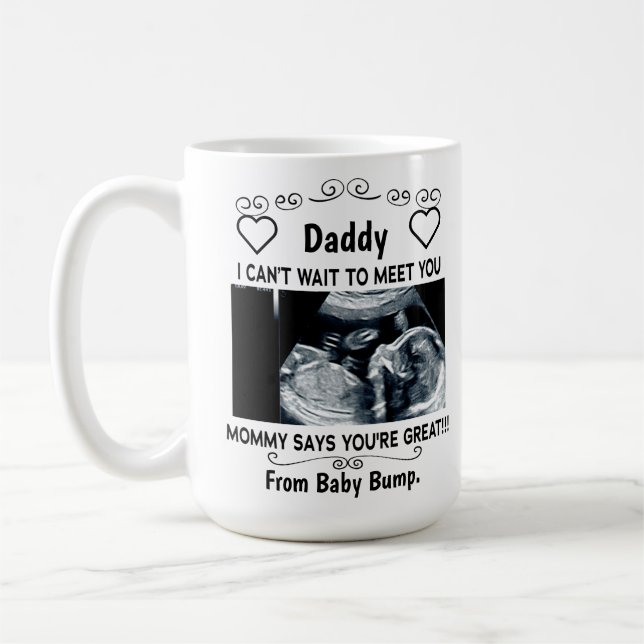 Mug Cadeau Personnalisé Pour Nouveau Père Du Bébé À Na (Gauche)