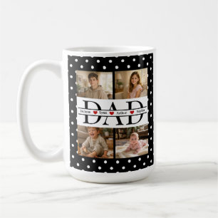 Mug Cadeau personnalisé pour papa avec 4 photos et poi