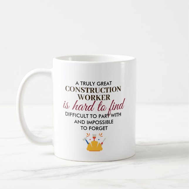 Mug Cadeau personnalisé pour un grand travailleur du b (Gauche)