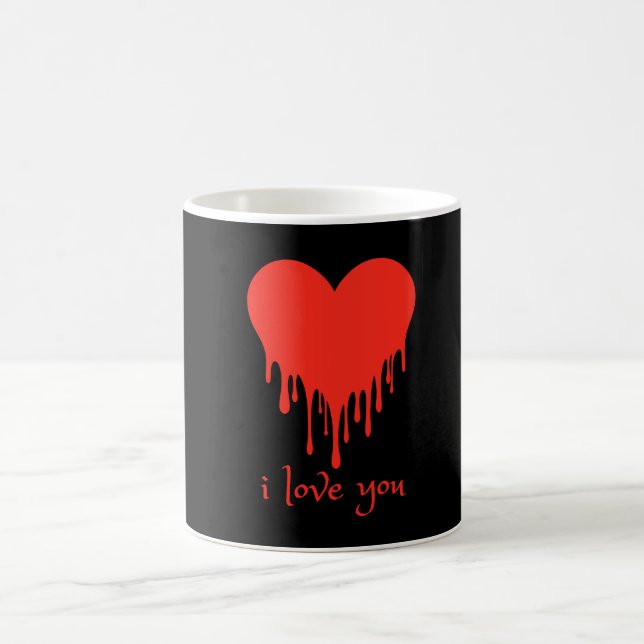 Mug cadeau personnalisé valentine jour amour fou coupl (Centre)