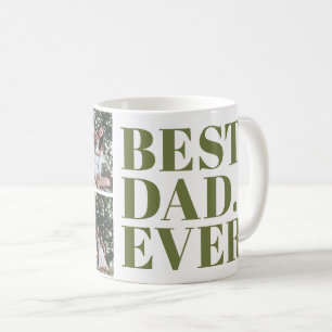 Mug Cadeau photo 3 Bold Modern Meilleur Papa